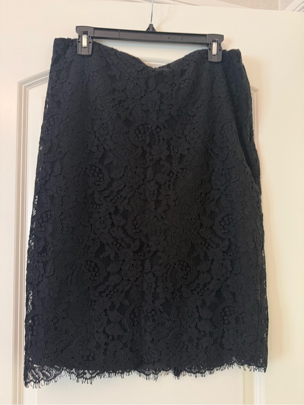 Ralph Lauren Black Lace Pencil Skirt